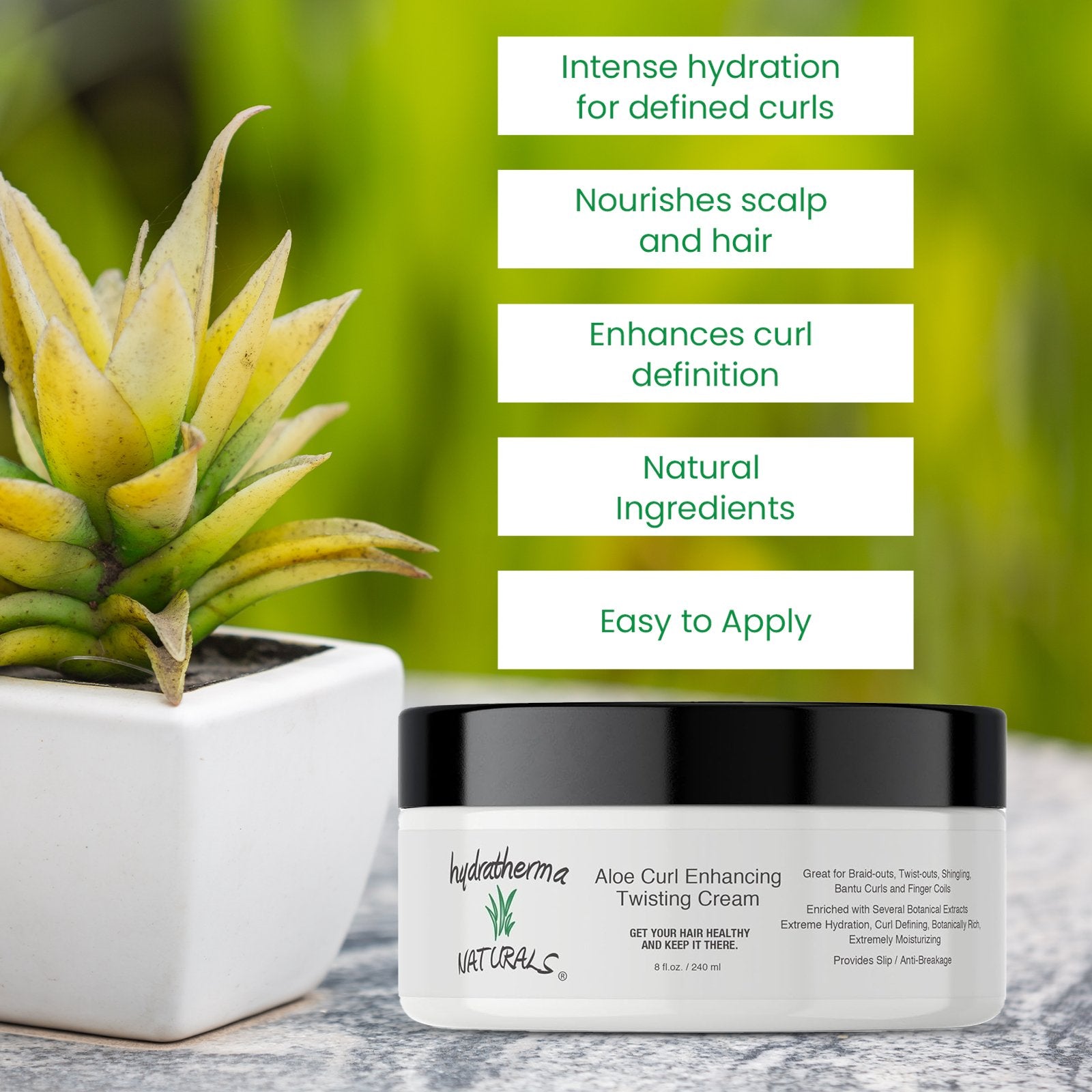 Aloe Curl Enhancing Twisting Cream - HydrathermaNaturalsAloe Curl Enhancing Twisting CreamHydrathermaNaturals